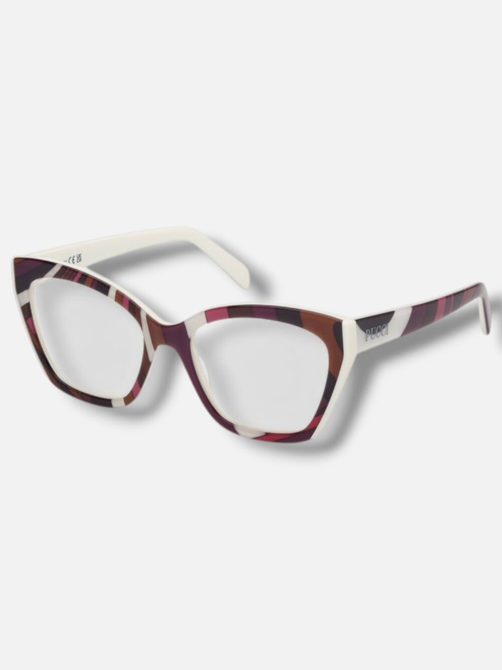 Emilio Pucci EP5216 Women's Brown Cat Eye Glasses 53-17-140